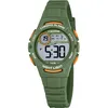 Image de Calypso Montre Enfant Digitale - Bracelet Caoutchouc Vert - Étanche 10 ATM - Date Calendrier Chronographe Double Heure Lumière Alarme 12/24 h - Junior Collection - K5852/4