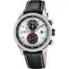 Image de Festina Montre Homme Analogique avec Bracelet en Cuir Noir - Mouvement Quartz - Chronographe - Calendrier - Verre Minéral Haute Résistance - Étanche 10 ATM - Élégante F20695/1 Timeless Chronograph
