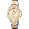 Image de Festina Montre Femme Analogique Acier Inoxydable 316L Multicolore - Quartz - Verre minéral Haute résistance - Étanche 5 ATM - Date F20702/2 - Mademoiselle