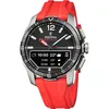 Image de Festina Montre Connectée Hybride Homme - Bracelet Caoutchouc Rouge - Suivi Activité, Musique, Notifications - Autonomie 10 Jours - F23000/C Connected D