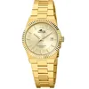 Image de LOTUS Montre Femme Analogique en Acier Inoxydable 316l Doré