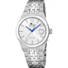 Image de LOTUS Montre Automatique Homme Acier Inoxydable 316L Argenté - Montre Analogique Homme - Calendrier - Verre Saphir Haute Résistance - Étanche 10 ATM 19000/1