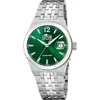 Image de LOTUS Montre Automatique Homme Acier Inoxydable 316L Argenté - Montre Analogique Homme - Calendrier - Verre Saphir Haute Résistance - Étanche 10 ATM 19000/4