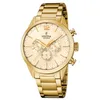 Image de Festina Montre Homme Analogique en Acier Inoxydable 316L Doré - Mouvement Quartz - Chronographe - Calendrier - Verre Minéral Résistant - Étanche 5 ATM F20633/4 Timeless Chronograph