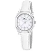 Image de LOTUS Montre Femme Analogique Cuir Blanc - Mouvement Quartz - Verre Minéral Haute Résistance - Étanche 5 ATM - Élégante Classique Vintage - Calendrier 19044/2 - Old Money