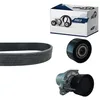 Image de DOLZ Jeu de courroies trapézoïdales à nervures SKD200A Compatible avec RENAULT Megane 3 3/5 portes BZ0/1 Scénic 3 JZ0/1 Megane 3 Coupé DZ, DZ0/1, NISSAN Qashqai/Qashqai +2 I J10, NJ10
