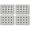 Image de Floorart - 4 Sets de table Isis gris/blanc - 30x45 cm OS