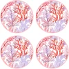 Image de Floorart - 4 Sets de table ronds Mer Rouge multicolores - D.40 cm OS