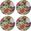 Image de Floorart - 4 Sets de table ronds deluxe 2 multicolores - D.40 cm OS