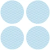 Image de Floorart - 4 Sets de table ronds vagues japonaises 2 bleus - D.40 cm OS