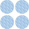 Image de Floorart - 4 Sets de table Vagues mosaïques ronds bleus - D.40 cm OS