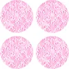 Image de Floorart - 4 Sets de table ronds art-deco roses - D.40 cm OS