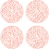 Image de Floorart - 4 Sets de table ronds art-deco corail - D.40 cm OS
