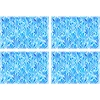 Image de Floorart - 4 Sets de table rectangulairess art-deco bleu art-deco bleus - 30x45 cm OS