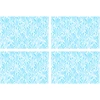 Image de Floorart - 4 Sets de table rectangulaires art-déco bleu clair - 30x45 cm OS
