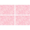 Image de Floorart - 4 Sets de table rectangulairess art-déco roses - 30x45 cm OS