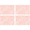 Image de Floorart - 4 Sets de table rectangulairess art-deco corail - 30x45 cm OS
