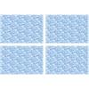 Image de Floorart - 4 Sets de table rectangulaires vagues mosaïques de la mer d'Arabie multicolores - 30x45 cm OS