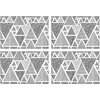 Image de Floorart - 4 Sets de table rectangulairess mer géométrique gris - 30x45 cm OS