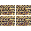 Image de Floorart - 4 Sets de table rectangulaires deluxe 1 multicolores - 30x45 cm OS