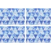 Image de Floorart - 4 Sets de table rectangulaires Mer Adriatique bleus- 30x45 cm OS