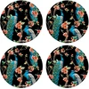 Image de Floorart - 4 Sets de table Paon 7 multicolores - D.40 cm OS