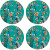 Image de Floorart - 4 Sets de table Paon 8 multicolores - D.40 cm OS