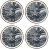Image de Floorart - 4 Sets de table ronds Santo Domingo multicolores - D.40 cm OS