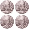 Image de Floorart - 4 Sets de table ronds léopard rouges - D.40 cm OS