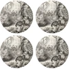 Image de Floorart - 4 Sets de table ronds léopard sépia léopard multicolores - D.40 cm OS