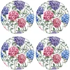 Image de Floorart - 4 Sets de table ronds hortensias multicolores - D.40 cm OS