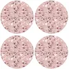 Image de Floorart - 4 Sets de table ronds marbre roses - D.40 cm OS