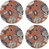 Image de Floorart - 4 Sets de table ronds bird 4 multicolores - D.40 cm OS