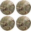 Image de Floorart - 4 Sets de table ronds Trinité multicolores - D.40 cm OS