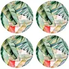 Image de Floorart - 4 Sets de table ronds feuilles colorées multicolores - D.40 cm OS
