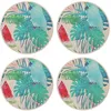 Image de Floorart - 4 Sets de table Perroquet et pastèque multicolores - D.40 cm OS