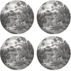 Image de Floorart - 4 Sets de table ronds canoës à Porto Rico multicolores - D.40 cm OS