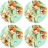 Image de Floorart - 4 Sets de table Tulipes ronds multicolores - D.40 cm OS