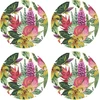 Image de Floorart - 4 Sets de table ronds Jardin tropical multicolores - D.40 cm OS