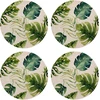 Image de Floorart - 4 Sets de table Vannerie exotique ronds multicolores - D.40 cm OS