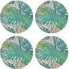 Image de Floorart - 4 Sets de table ronds en osier de la jungle multicolores - D.40 cm OS