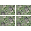 Image de Floorart - 4 Sets de table rectangulaires oiseau 9 multicolores - 30x45 cm OS