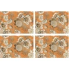 Image de Floorart - 4 Sets de table Oiseau rectangulaires 10 multicolores - 30x45 cm OS