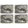 Image de Floorart - 4 Sets de table rectangulairess Léopard dans la rivière multicolores - 30x45 cm OS