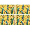 Image de Floorart - 4 Sets de table rectangulairess paon multicolores - 30x45 cm OS