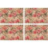 Image de Floorart - 4 Sets de table rectangulairess motif japonais 2 multicolores - 30x45 cm OS