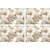 Image de Floorart - 4 Sets de table rectangulaires impression palmier sépia - 30x45 cm OS