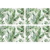 Image de Floorart - 4 Sets de table rectangulaires impression palmier exotique multicolores - 30x45 cm OS