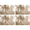 Image de Floorart - 4 Sets de table rectangulaires Haïti sépia multicolores - 30x45 cm OS