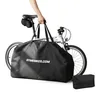Image de RYMEBIKES Housse de vélo Pliable avec Sac sous Selle   Transport et Rangement avec Fermeture éclair | Compacte, résistante et Pliable | Compatible avec Brompton, Dahon, Tern et Autres